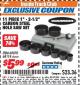 Harbor Freight ITC Coupon 11 PIECE 1"-2-1/2" CARBON STEEL HOLE SAW SET Lot No. 69070, 68114 Expired: 7/31/17 - $5.99