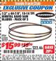 Harbor Freight ITC Coupon 1/2" X 44-78", 10-14 TPI BIMETAL BAND SAW BLADES - PACK OF 3 Lot No. 62282/38757 Expired: 7/31/17 - $15.99