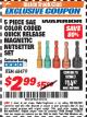 Harbor Freight ITC Coupon 5 PIECE SAE COLOR CODED QUICK RELEASE MAGNETIC NUTSETTER SET Lot No. 68479 Expired: 11/30/17 - $2.99