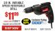Harbor Freight Coupon 3/8" VARIABLE SPEED REVERSIBLE DRILL Lot No. 60614/3670/61719 Expired: 7/31/15 - $11.99