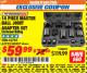 Harbor Freight ITC Coupon 14 PIECE MASTER BALL JOINT ADAPTER SET Lot No. 62785/63725/60307 Expired: 9/30/17 - $59.99
