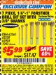Harbor Freight ITC Coupon 7 PIECE 1/4"-1" FORSTNER DRILL BIT SET Lot No. 62361/62558/63905/1903 Expired: 7/31/17 - $5.99