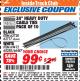 Harbor Freight ITC Coupon 24" HEAVY DUTY CABLE TIES PACK OF 10 Lot No. 62717/62720 Expired: 3/31/18 - $0.99