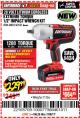 Harbor Freight Coupon EARTHQUAKE XT 20 VOLT CORDLESS EXTREME TORQUE 1/2" IMPACT WRENCH KIT Lot No. 63852/63537/64195 Expired: 7/30/17 - $229.99