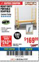 Harbor Freight Coupon HEAVY DUTY PORTABLE SCAFFOLD Lot No. 63050/63051/69055/98979 Expired: 4/1/18 - $169.99
