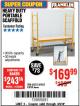 Harbor Freight Coupon HEAVY DUTY PORTABLE SCAFFOLD Lot No. 63050/63051/69055/98979 Expired: 4/9/18 - $169.99