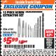 Harbor Freight ITC Coupon 12 PIECE SCREW EXTRACTOR SET Lot No. 61981 Expired: 4/30/18 - $5.99