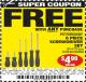 Harbor Freight FREE Coupon 6 PIECE SCREWDRIVER SET Lot No. 62570 Expired: 8/12/15 - FWP