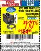 Harbor Freight Coupon 170 AMP MIG/FLUX WIRE FEED WELDER Lot No. 68885/61888 Expired: 1/31/16 - $170.7
