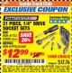 Harbor Freight ITC Coupon 21 PIECE, 1/4" DRIVE SOCKET SETS Lot No. 41722/63466/67998/63460 Expired: 8/31/17 - $12.99