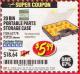 Harbor Freight Coupon 20 BIN PORTABLE PARTS STORAGE CASE Lot No. 62778/93928 Expired: 5/31/17 - $5.99