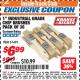 Harbor Freight ITC Coupon 1" INDUSTRIAL GRADE CHIP BRUSHES PACK OF 36 Lot No. 61491 Expired: 8/31/17 - $6.99