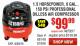 Harbor Freight Coupon 1.5 HP, 6 GALLON, 150 PSI PROFESSIONAL AIR COMPRESSOR Lot No. 62894/67696/62380/62511/68149 Expired: 4/30/15 - $99.99