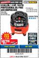 Harbor Freight Coupon 1.5 HP, 6 GALLON, 150 PSI PROFESSIONAL AIR COMPRESSOR Lot No. 62894/67696/62380/62511/68149 Expired: 12/3/17 - $97.99