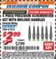 Harbor Freight ITC Coupon 6 PIECE PRECISION SCREWDRIVER SET WITH MOLDED HANDLES Lot No. 47823 Expired: 9/30/17 - $2.99