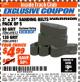 Harbor Freight ITC Coupon 5 PIECE, 3" X 21" SANDING BELTS Lot No. 69812/69931 Expired: 11/30/17 - $4.99
