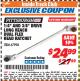 Harbor Freight ITC Coupon 1/4" AND 3/8" DRIVE LONG REACH DUAL FLEX HEAD RATCHET Lot No. 67994 Expired: 12/31/17 - $24.99