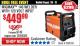 Harbor Freight Coupon VULCAN MIGMAX 140 WELDER WITH 120 VOLT INPUT Lot No. 63616 Expired: 9/17/17 - $449.99