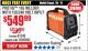 Harbor Freight Coupon VULCAN PROTIG 165 WELDER WITH 120/240 VOLT INPUT Lot No. 63618 Expired: 9/17/17 - $549.99