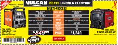 Harbor Freight Coupon VULCAN OMNIPRO 220 MULTIPROCESS WELDER WITH 120/240 VOLT INPUT Lot No. 63621/80678 Expired: 3/31/18 - $799.99