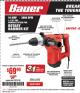 Harbor Freight Coupon BAUER 10 AMP, 1-1/8" SDS VARIABLE SPEED PRO ROTARY HAMMER KIT Lot No. 64287/64288 Expired: 12/31/17 - $69.99