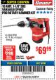 Harbor Freight Coupon BAUER 10 AMP, 1-1/8" SDS VARIABLE SPEED PRO ROTARY HAMMER KIT Lot No. 64287/64288 Expired: 4/29/18 - $69.99