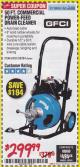 Harbor Freight Coupon 50 FT. COMMERCIAL POWER-FEED DRAIN CLEANER Lot No. 68284/61857 Expired: 1/31/18 - $299.99