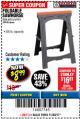 Harbor Freight Coupon FOLDABLE SAWHORSE Lot No. 60710/61979 Expired: 11/30/17 - $8.99