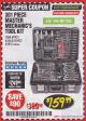 Harbor Freight Coupon 301 PIECE MASTER MECHANIC'S TOOL KIT Lot No. 63464/63457/45951 Expired: 3/31/18 - $159.99