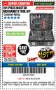 Harbor Freight Coupon 301 PIECE MASTER MECHANIC'S TOOL KIT Lot No. 63464/63457/45951 Expired: 3/18/18 - $157.99