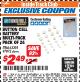 Harbor Freight ITC Coupon BUTTON CELL BATTERY MULTI-PACK PACK OF 24 Lot No. 63398/97072 Expired: 11/30/17 - $2.49