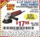 Harbor Freight Coupon 4-1/2" HEAVY DUTY ANGLE GRINDER Lot No. 91223/60372 Expired: 8/27/15 - $17.99