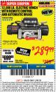 Harbor Freight ITC Coupon BADLAND ZXR12000 12000 LB. OFF-ROAD VEHICLE ELECTRIC WINCH WITH AUTOMATIC LOAD-HOLDING BRAKE Lot No. 64045/64046/63770 Expired: 3/8/18 - $289.99
