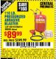 Harbor Freight Coupon 110 LB. PRESSURIZED ABRASIVE BLASTER Lot No. 69724/60696/95014 Expired: 12/7/15 - $89.99