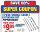 Harbor Freight Coupon 9 PIECE 1/4", 3/8", AND 1/2" DRIVE WOBBLE SOCKET EXTENSIONS Lot No. 67971/61278 Expired: 10/12/15 - $9.99