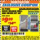 Harbor Freight ITC Coupon 58 PIECE QUICK RELEASE DRILL AND DRIVER BIT SET Lot No. 68828 Expired: 4/30/18 - $9.99