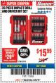 Harbor Freight Coupon 35 PIECE IMPACT DRILL AND DRIVER BIT SET Lot No. 63910 Expired: 4/22/18 - $15.99