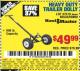 Harbor Freight Coupon HEAVY DUTY TRAILER DOLLY Lot No. 69898/37510/60533 Expired: 8/1/15 - $49.99