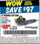 Harbor Freight Coupon 5" DOUBLE CUT SAW Lot No. 63408/62448 Expired: 1/31/16 - $49.99