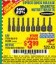 Harbor Freight Coupon 9 PIECE QUICK CHANGE MAGNETIC NUTSETTER SETS Lot No. 65806/68478/68519/60384 Expired: 2/4/17 - $3.99