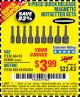 Harbor Freight Coupon 9 PIECE QUICK CHANGE MAGNETIC NUTSETTER SETS Lot No. 65806/68478/68519/60384 Expired: 5/6/17 - $3.99