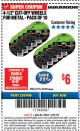 Harbor Freight ITC Coupon WARRIOR 4-1/2" CUT-OFF WHEELS FOR METAL - PACK OF 10 Lot No. 61195/45430 Expired: 3/8/18 - $6