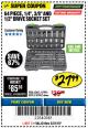 Harbor Freight Coupon 64 PIECE 1/4", 3/8", AND 1/2" SOCKET SET Lot No. 67995/69261/63461/63462 Expired: 5/31/18 - $27.99