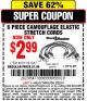 Harbor Freight Coupon 6 PIECE CAMOUFLAGE ELASTIC STRETCH CORDS Lot No. 56647/61947/62824/46911 Expired: 2/22/15 - $2.99