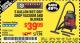 Harbor Freight Coupon 5 GALLON WET/DRY SHOP VACUUM AND BLOWER Lot No. 62266/94282/61317 Expired: 8/5/17 - $39.99