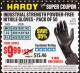 Harbor Freight Coupon 9 MIL POWDER-FREE NITRILE INDUSTRIAL GLOVE PACK OF 50 Lot No. 68510/61742/68511/61744/68512/61743 Expired: 2/28/17 - $9.99