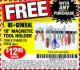 Harbor Freight FREE Coupon 18" MAGNETIC TOOL HOLDER Lot No. 65489/60433/61199/62178 Expired: 3/13/17 - FWP