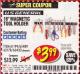 Harbor Freight Coupon 18" MAGNETIC TOOL HOLDER Lot No. 65489/60433/61199/62178 Expired: 5/31/17 - $3.99