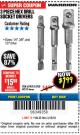 Harbor Freight Coupon 3 PIECE HEX DRILL SOCKET DRIVER SET Lot No. 63909/42191/63928/68513 Expired: 3/18/18 - $1.99