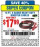 Harbor Freight Coupon 16 FT. 6 GAUGE HEAVY DUTY BOOSTER CABLES Lot No. 60396 Expired: 4/5/15 - $17.99